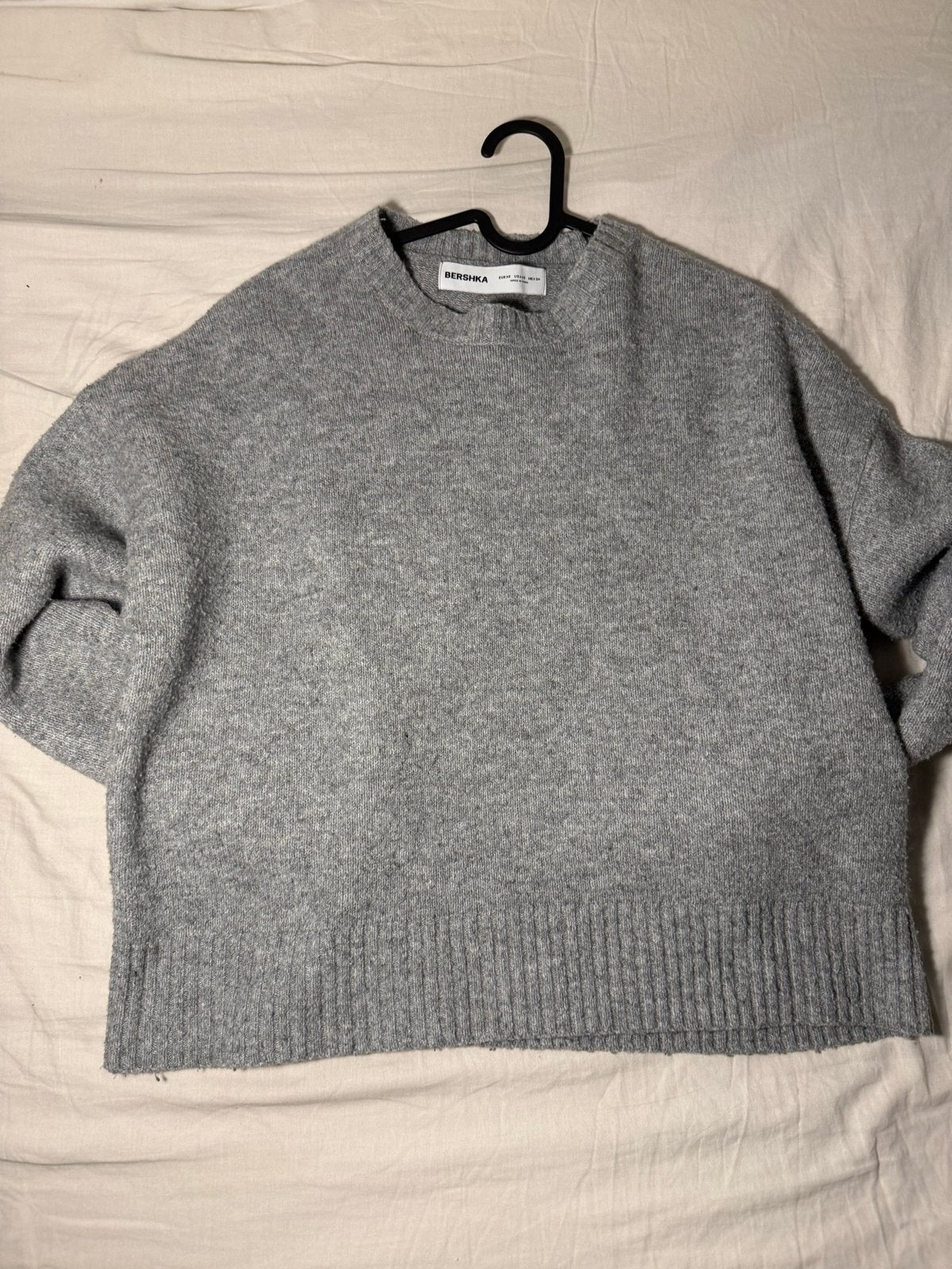 Bershka gebreide trui - Maat 164, Ophalen, Zo goed als nieuw, Maat 34 (XS) of kleiner, Grijs