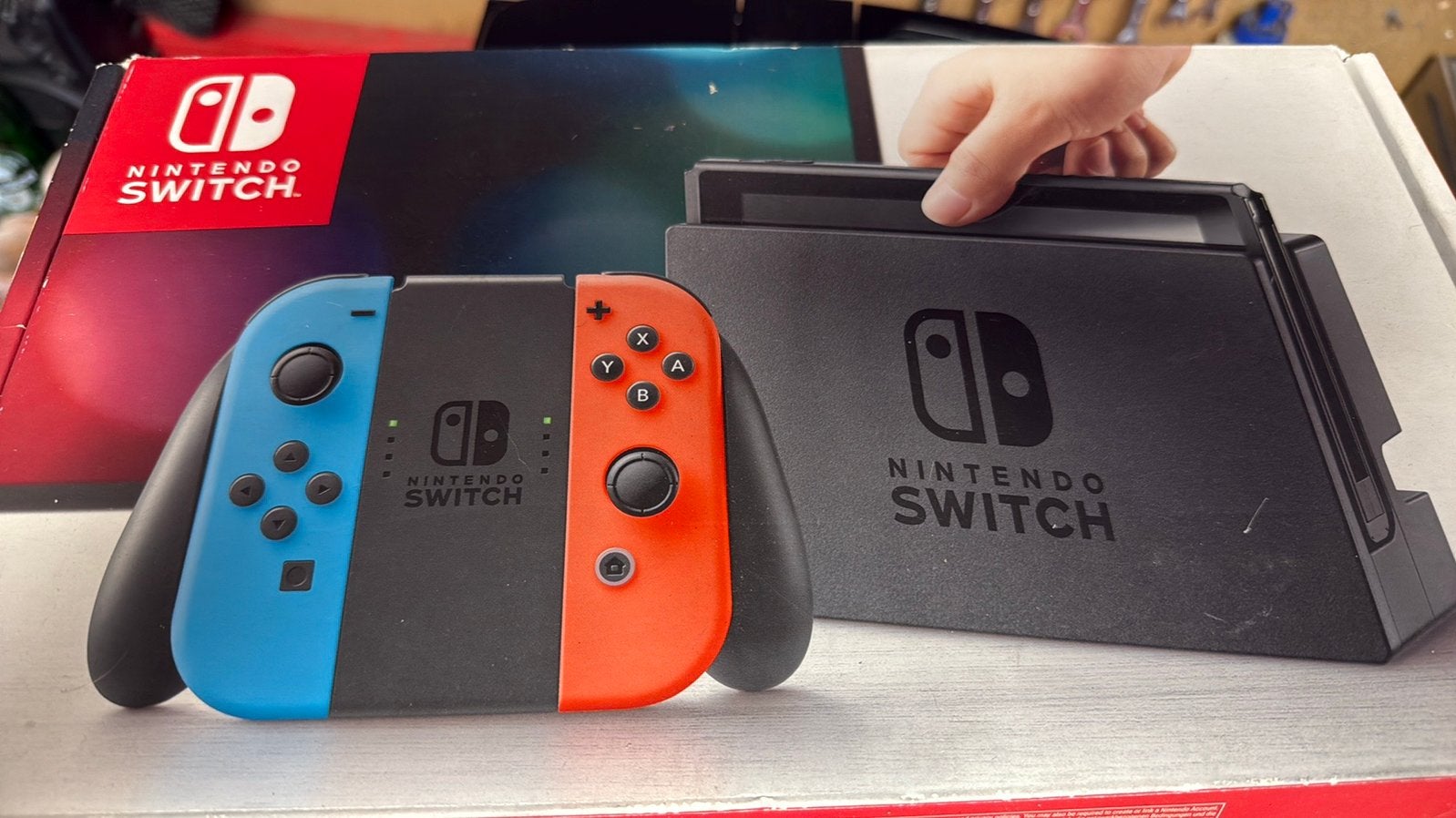 Nintendo switch met spellen, Ophalen, Met 2 controllers, Switch Original, Gebruikt