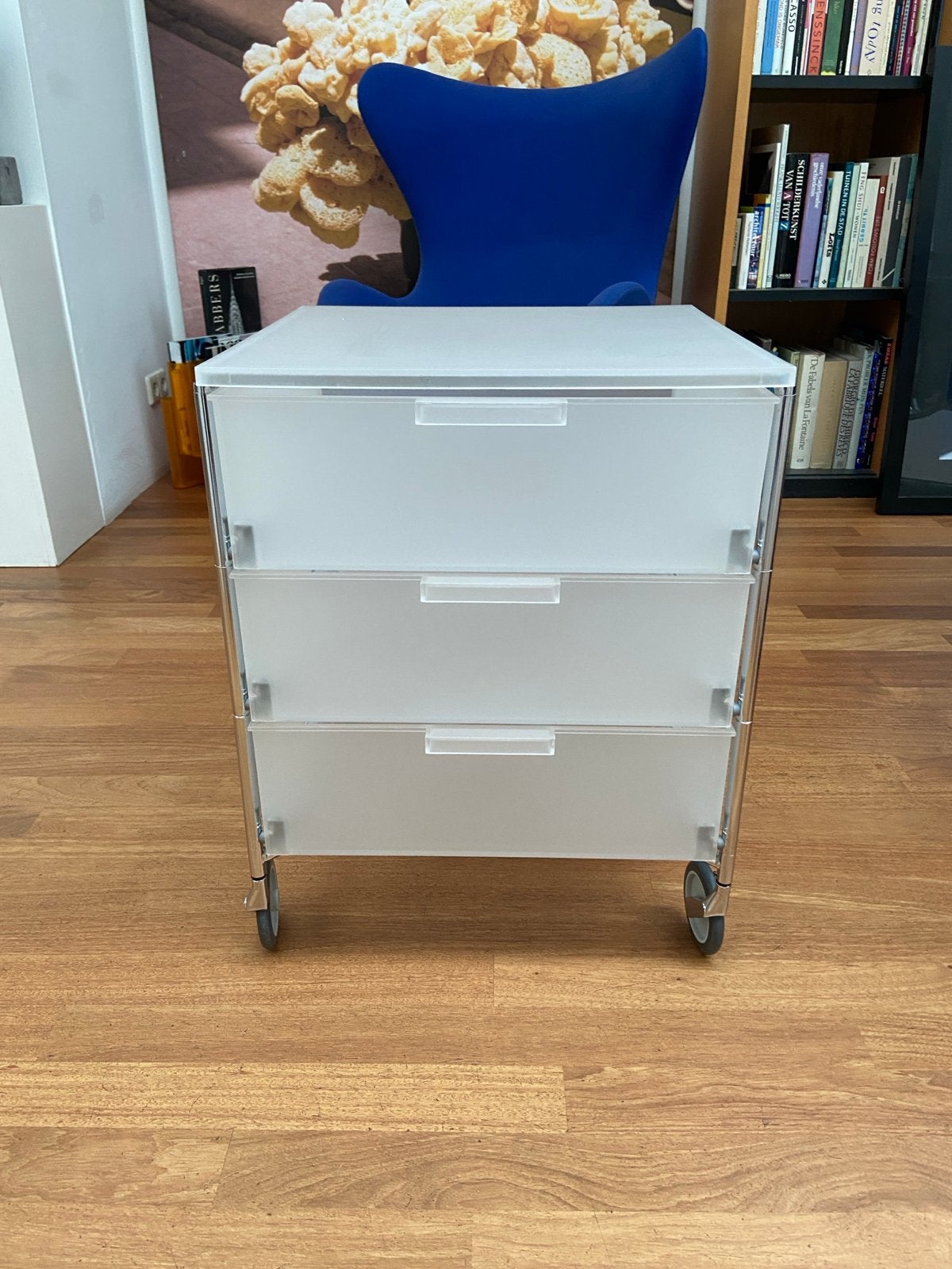 Kartell Mibil ladeblok op wielen - 3 laden, Ophalen, Gebruikt, 50 tot 100 cm, 3 of 4 laden