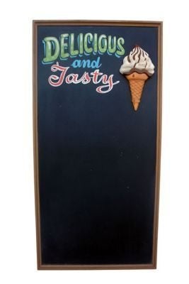 Icecream menubord - krijtbord schrijfbord ijs, Ophalen, HorecaBeelden, Overige typen, Nieuw