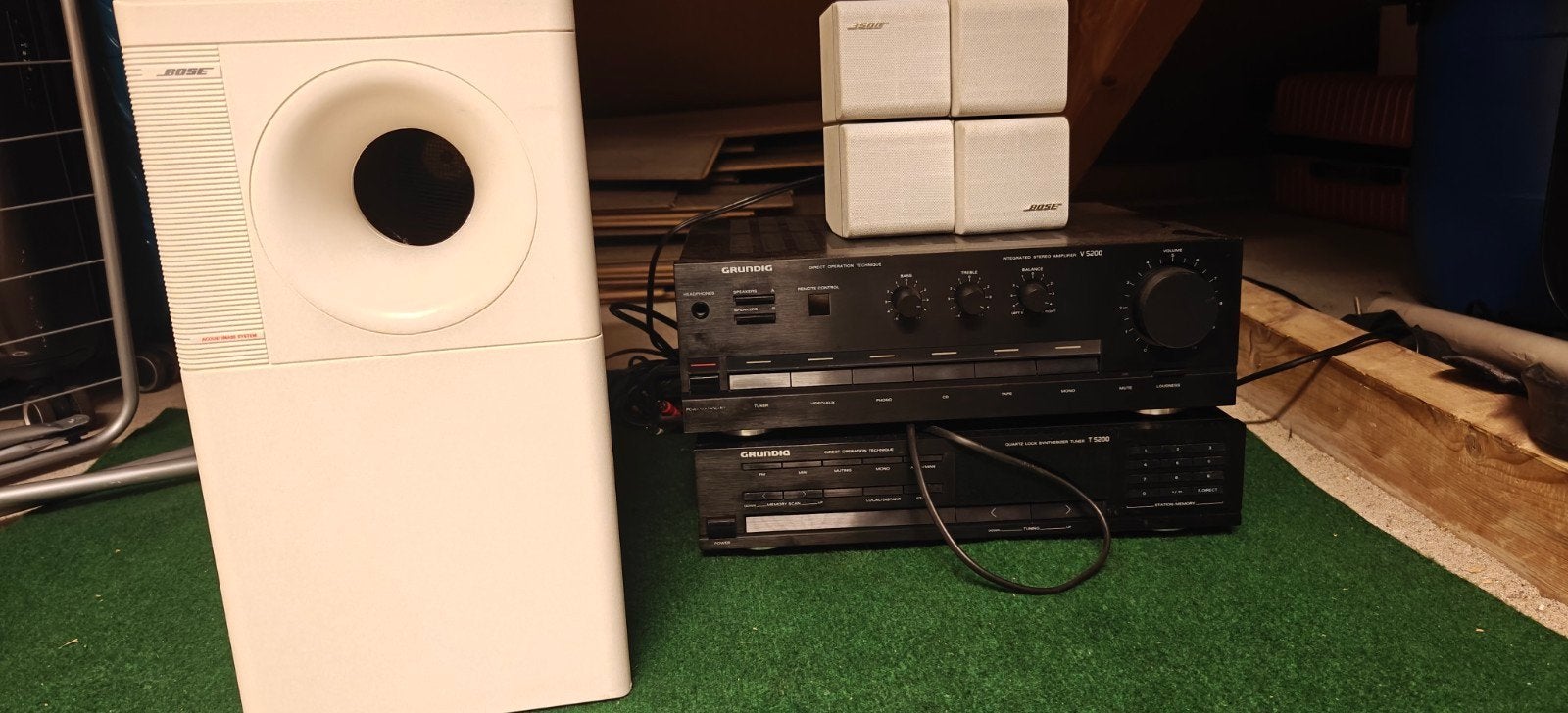 Grundig versterker, tuner en Bose Acoustimass 5 Series II, Audio, Tv en Foto, Stereo-sets, Overige merken, Gebruikt, Tuner of Radio