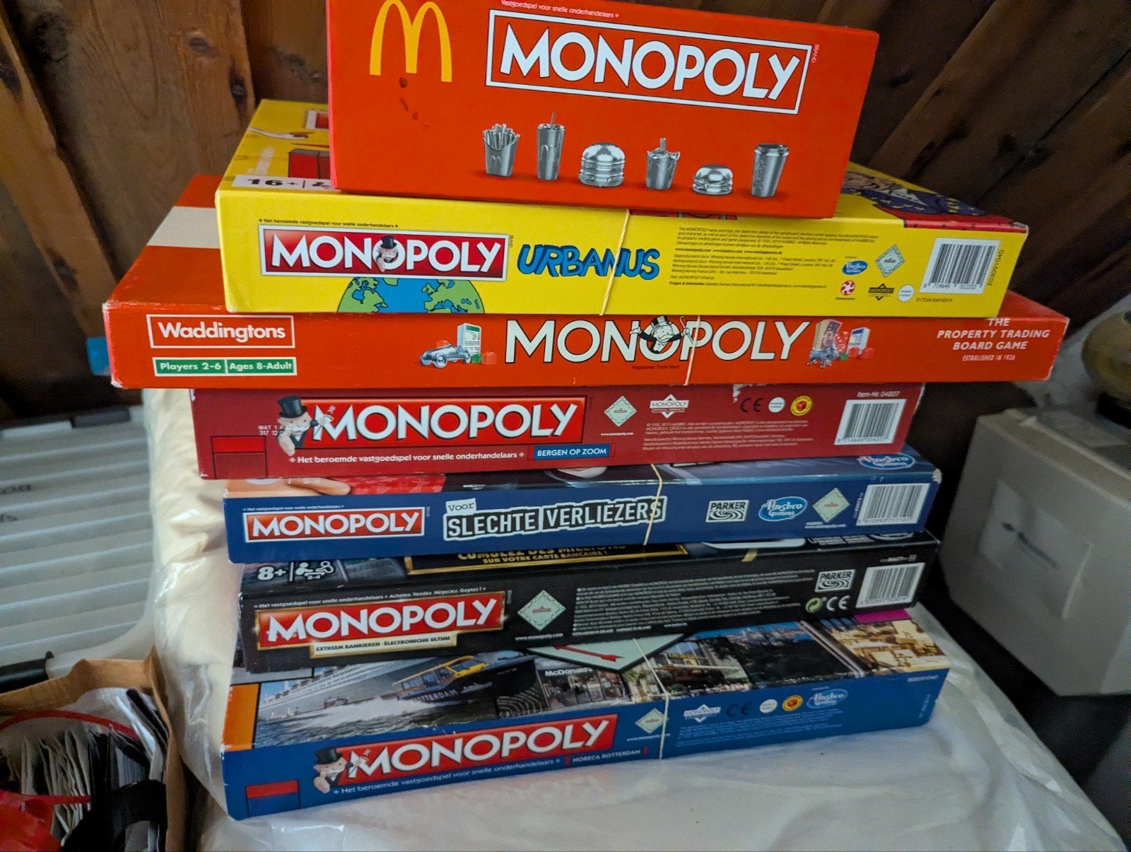 Diverse Monopoly Edities, Vijf spelers of meer, Ophalen of Verzenden, Gebruikt, Hasbro