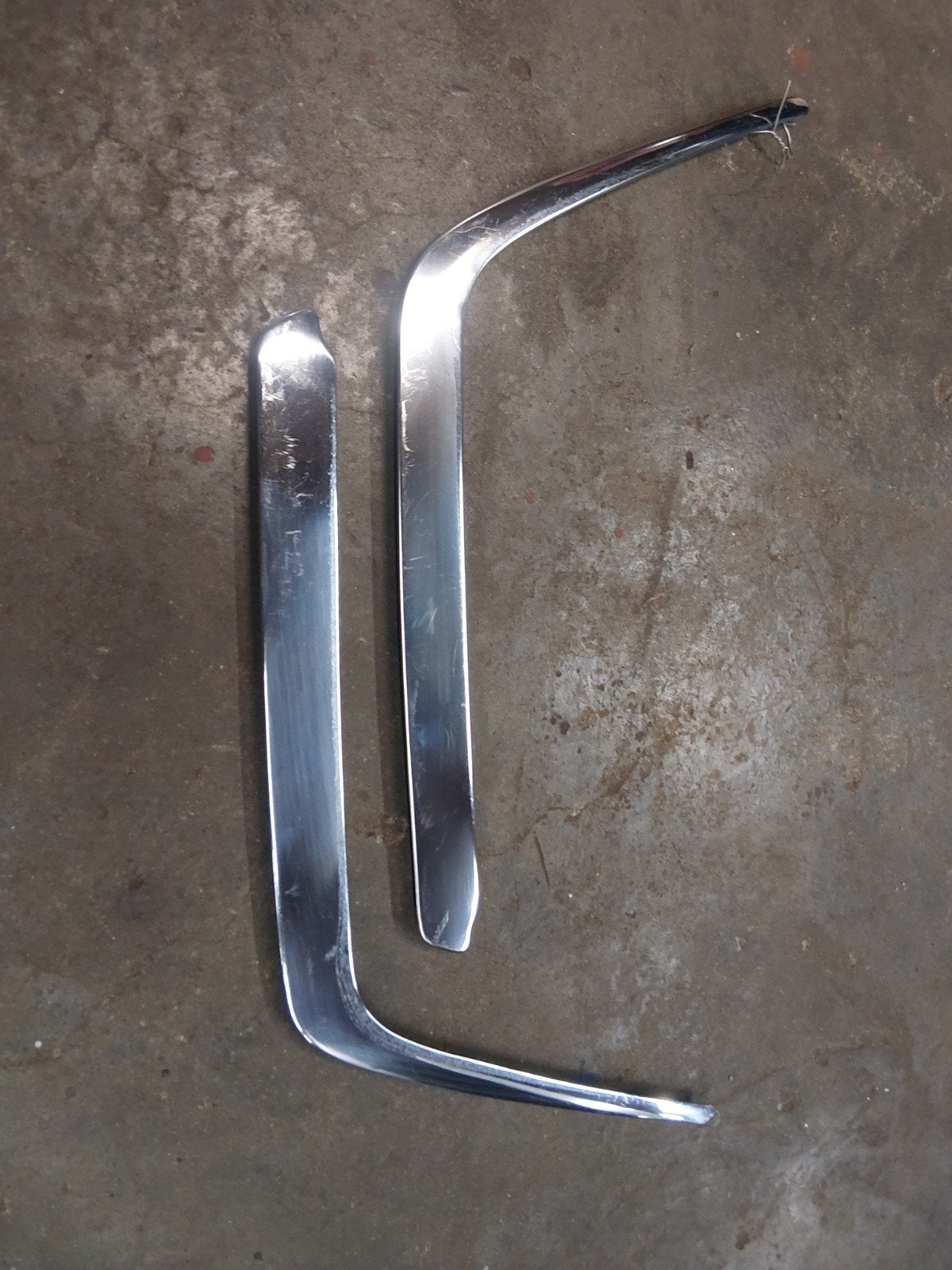 mercedes chromen bumper strippen w124 e400 e500, Ophalen, Gebruikt, Mercedes-Benz