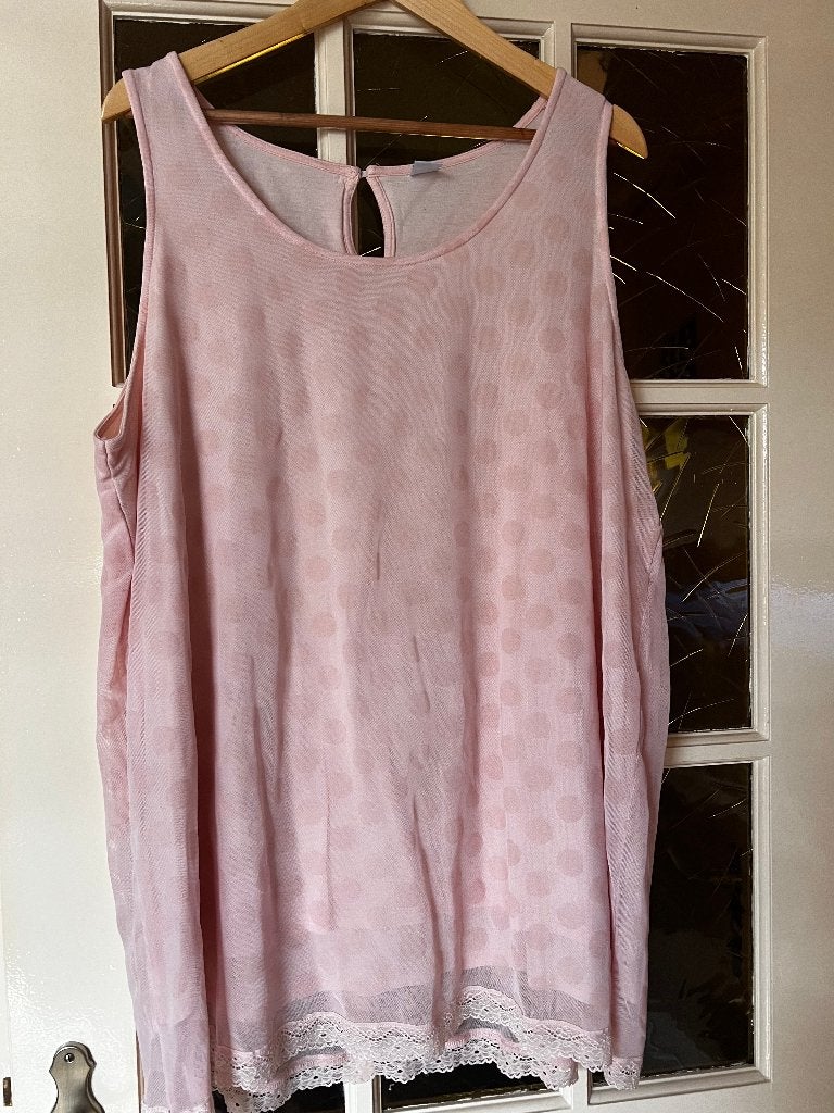 lichtroze nachtkleding, Kleding | Dames, Pyjama's, Ophalen, Zo goed als nieuw, Maat 42/44 (L)