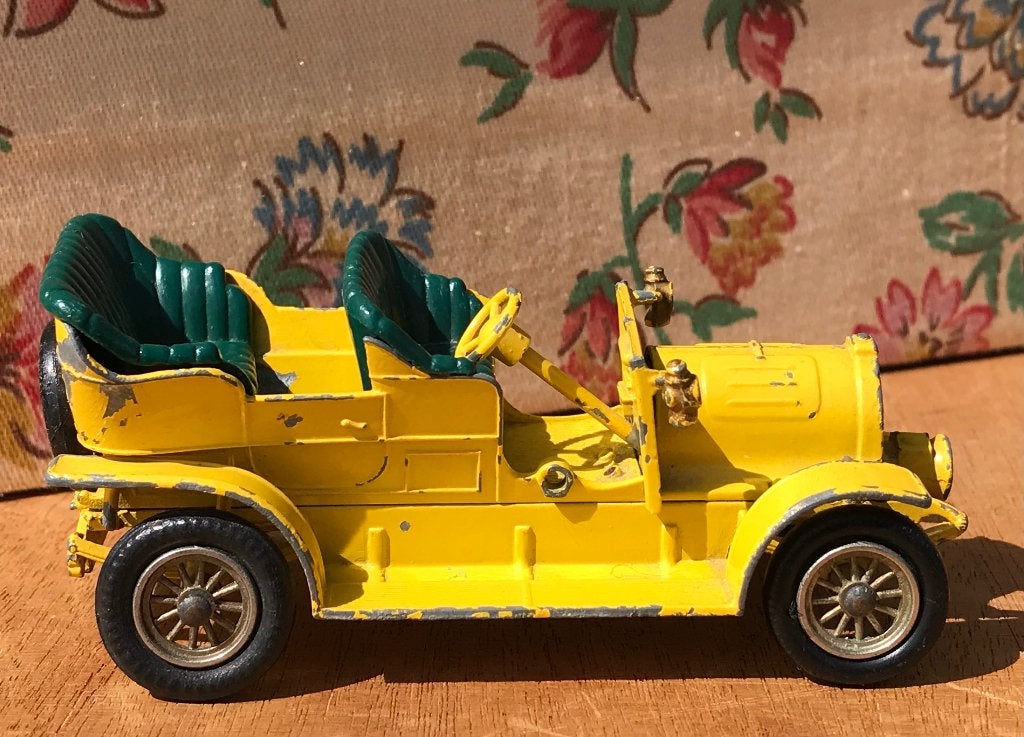 Models Of Yesteryear Lesney 1904 Spyker No. 16 Yellow, Ophalen of Verzenden, Gebruikt, Auto, Matchbox