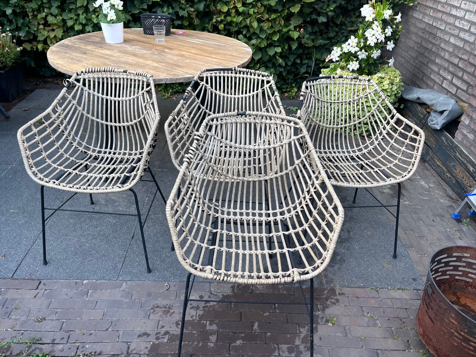 Gratis leuke kuipstoelen, Ophalen, Gebruikt, Wicker