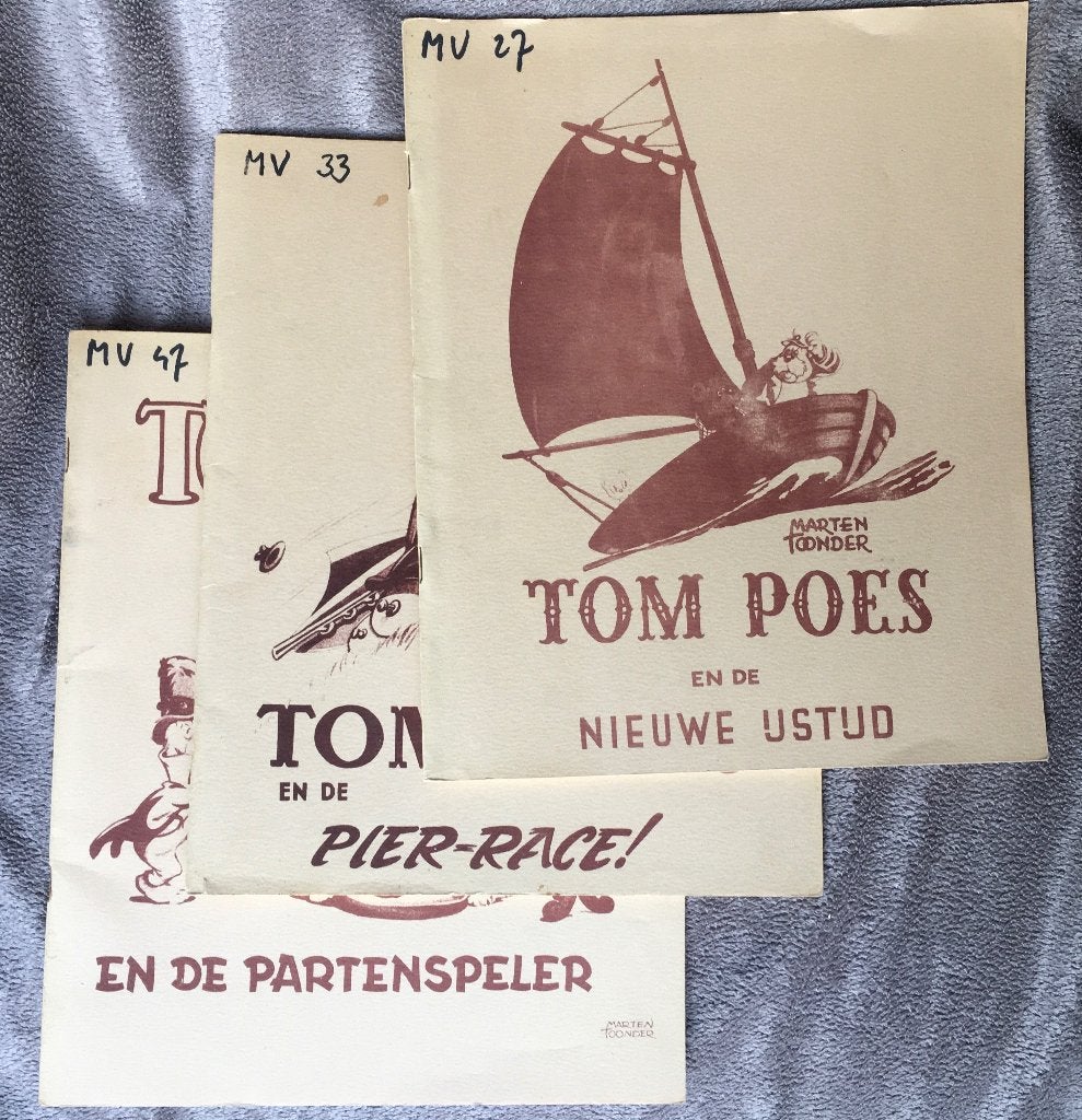 Serie oude Tom Poes strips, Marten Toonder, Ophalen of Verzenden, Zo goed als nieuw, Meerdere stripboeken