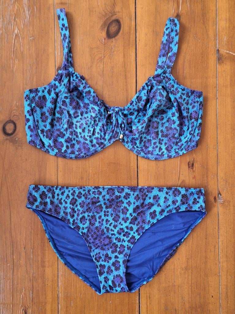 Prima Donna zgan blauwe bikini set, G-cup 90G G90, slip 42, Kleding | Dames, Badmode en Zwemkleding, Zo goed als nieuw, Bikini