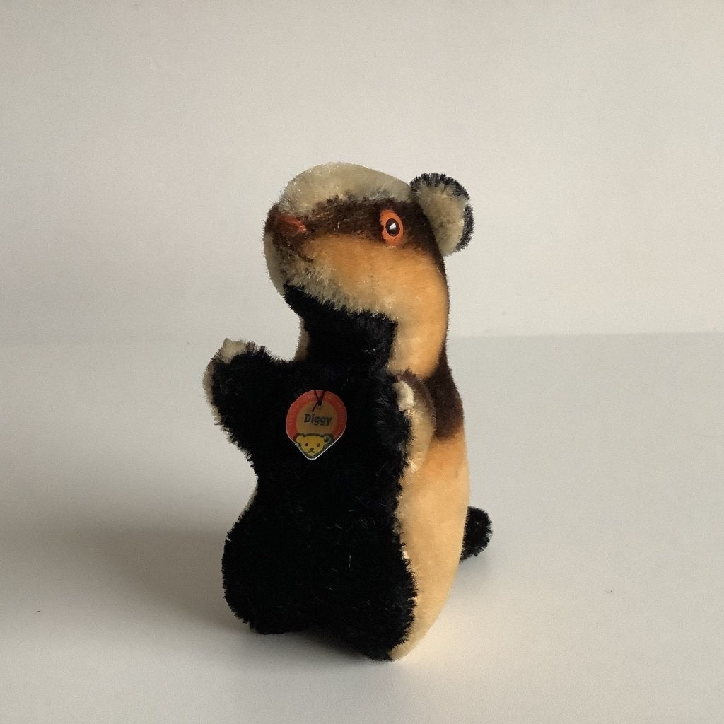 vintage Steiff dasje “Diggy”, Ophalen of Verzenden, Gebruikt, Stoffen beer, Steiff