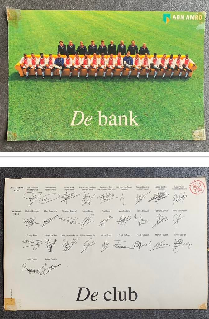 Ajax Amsterdam ABN-AMRO “De Bank” Ansichtkaart, Ophalen of Verzenden