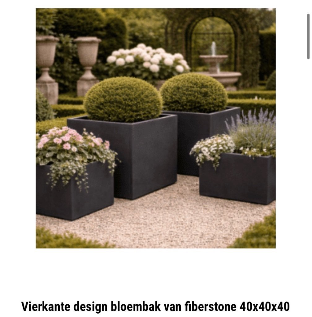 Fiberstone plantenbakken 40-100 cm, Tuin en Terras, Overige materialen, Nieuw, Ophalen of Verzenden, Info@monofun.nl