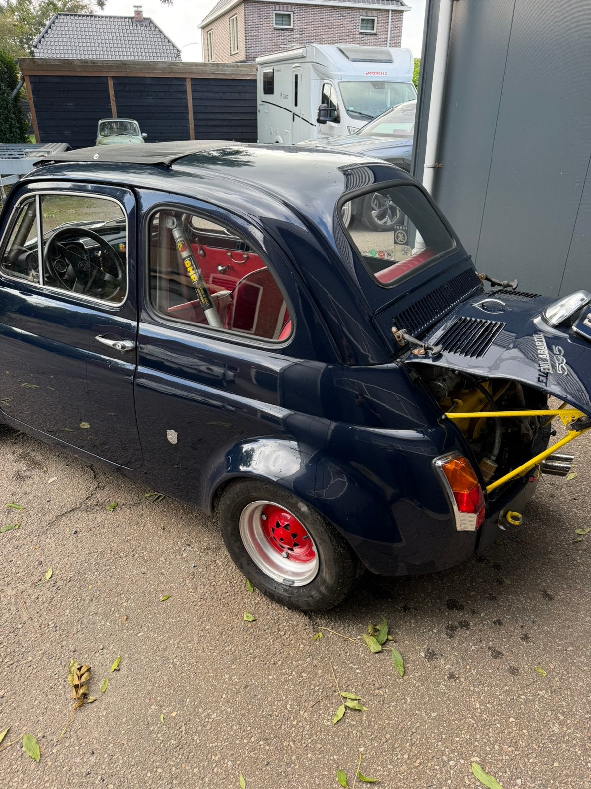 Fiat 500 oldtimer – Abarth Look – 650cc – Uniek Exemplaar, foto 4