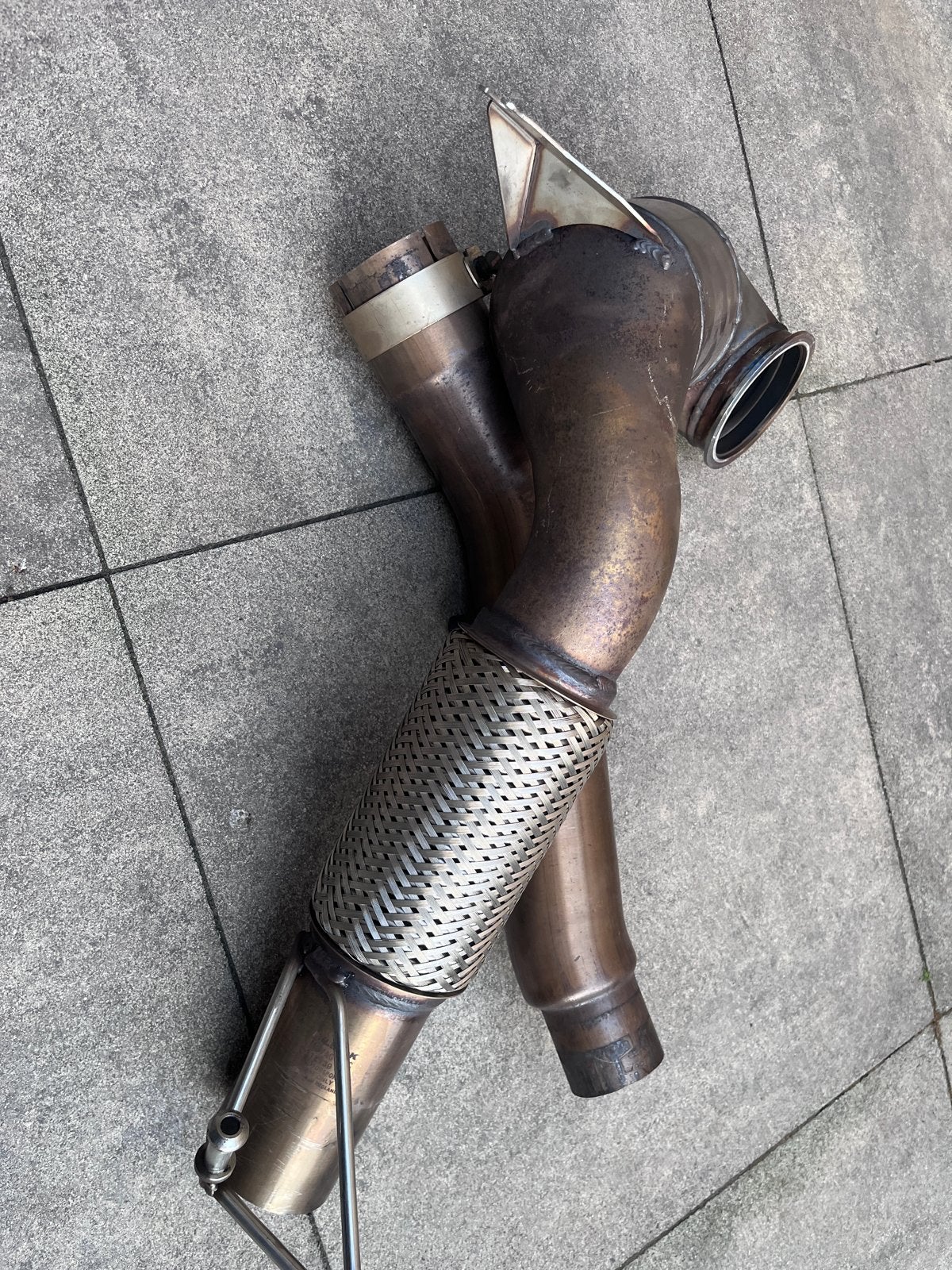 200cels met sport kat Milltek Downpipe MSVAG17NC, Ophalen, Gebruikt, Volkswagen
