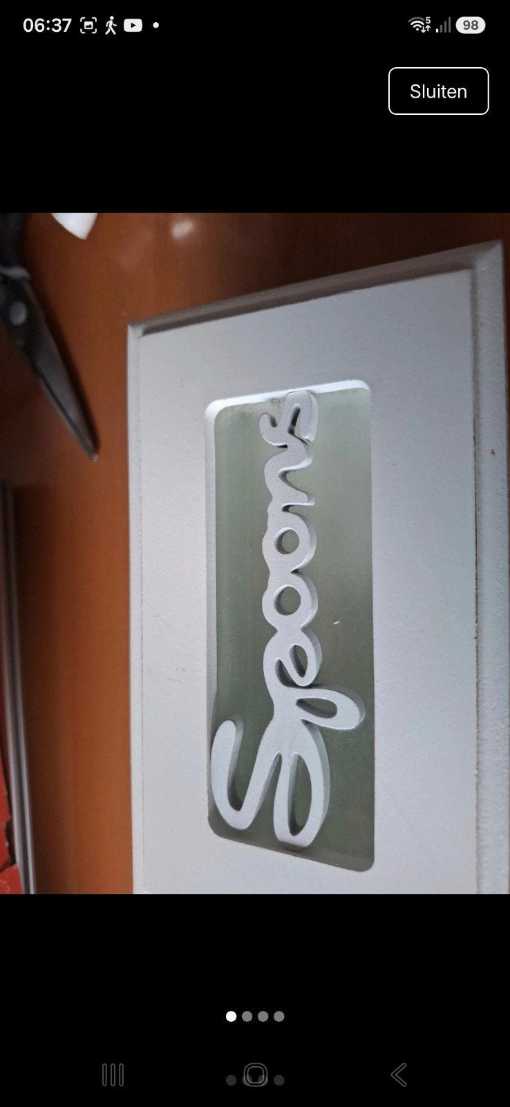Riviera Maison Lepeldoosje 'Spoons' - Zo goed als nieuw, Ophalen of Verzenden