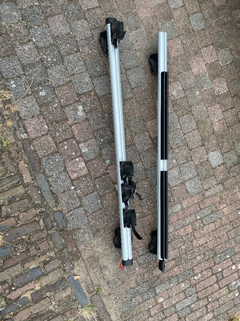 Thule dakdragers 120 cm 515-0165-02 met Surfplank dragers, Ophalen, Gebruikt