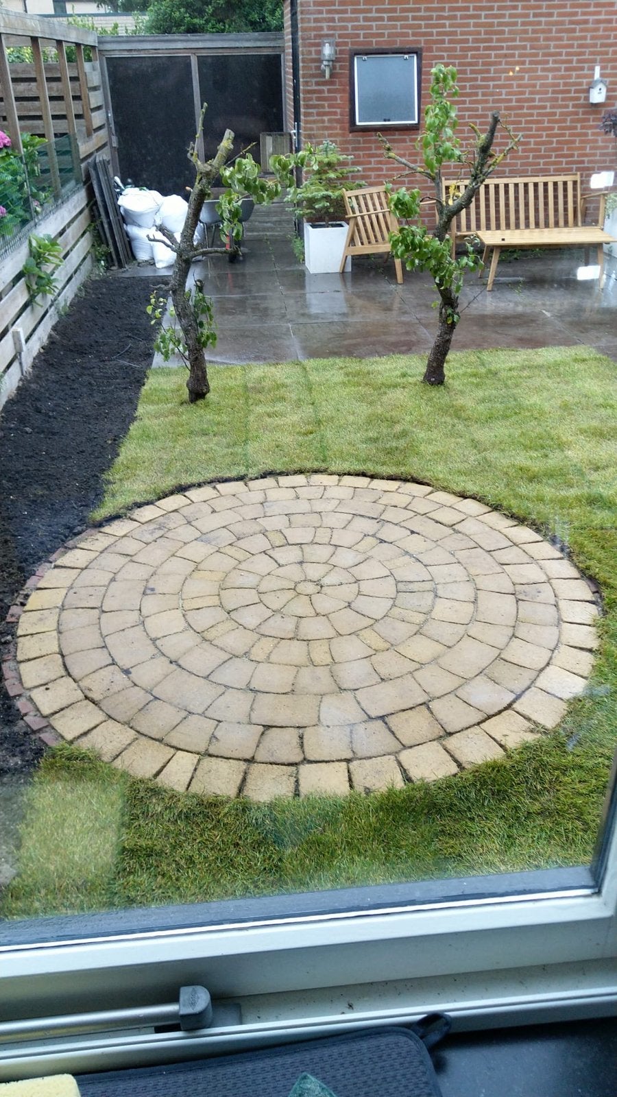 Ronde cirkel van klinkers - Diameter 2.10m (meer dan 100 ste, Ophalen, Gebruikt, Klinkers, 5 tot 10 m²