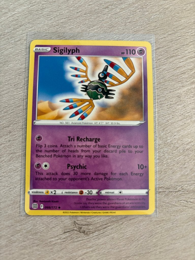 Sigilyph 066/172 Brilliant Stars - Pokémon Kaart, Ophalen of Verzenden, Nieuw, Losse kaart