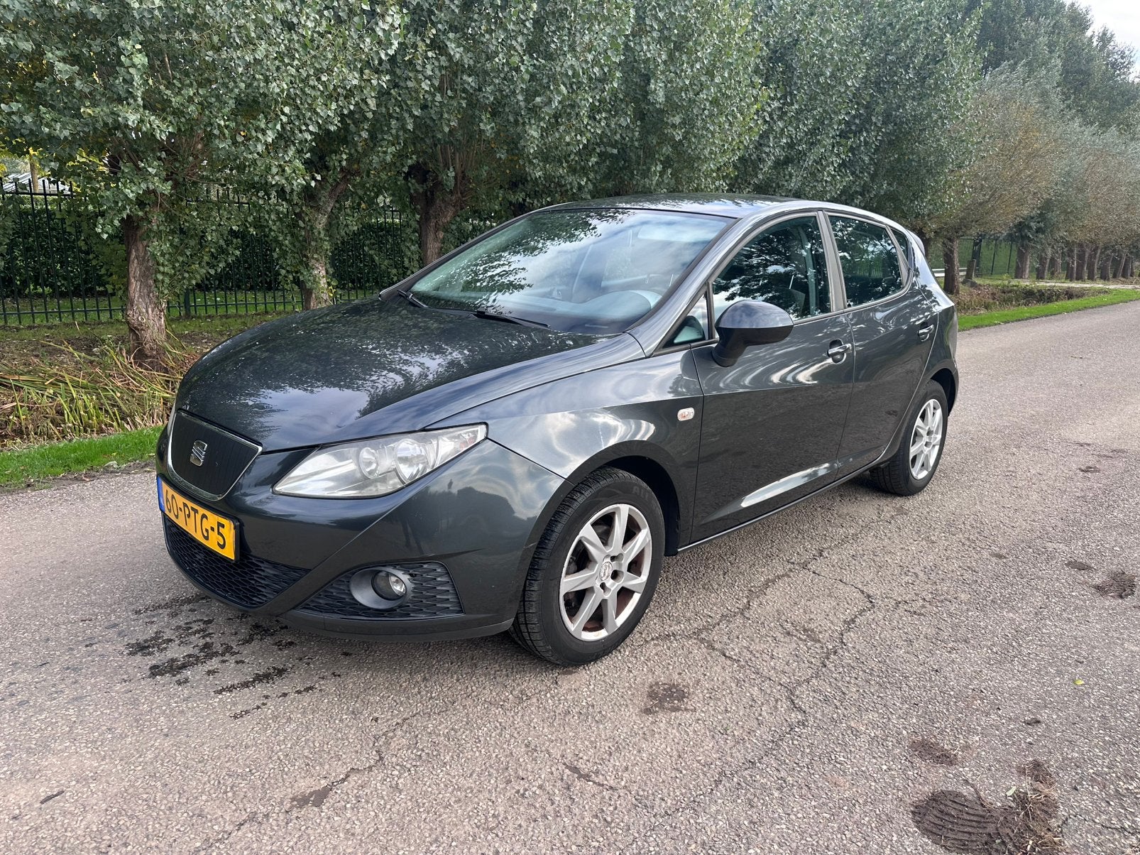 Seat Ibiza 1.2 TDI 55KW Ecomotive 2011 Grijs, Auto's, Voorwielaandrijving, 74 pk, 1199 cc, 96 €/maand