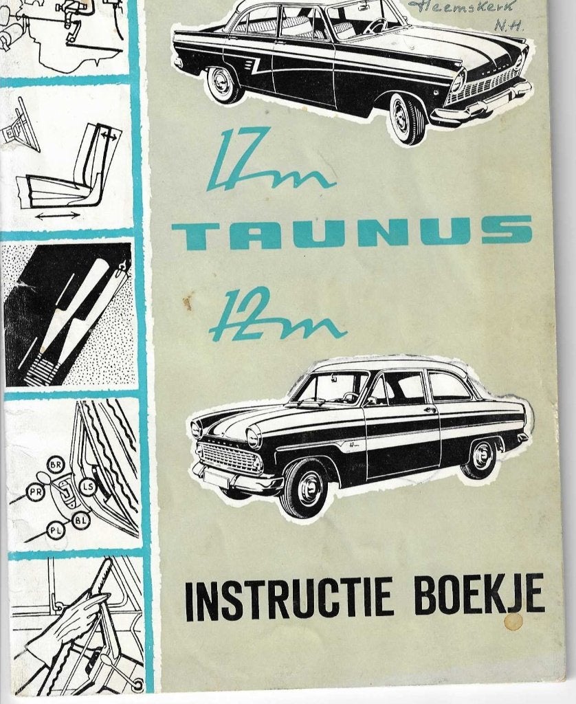 Ford Taunus 17M & 12M Instructieboekje, Ophalen of Verzenden
