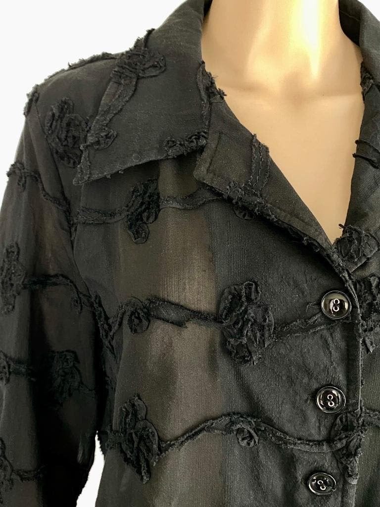 i669 Mezza Luna maat 44=L jasje blazer colbert feest zwart, Kleding | Dames, Mezza Luna, Zwart, Maat 42/44 (L), Ophalen of Verzenden