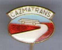 Gazmatrans email op koper bussen speldje ( X_146a), Verzamelen, Speldjes, Pins en Buttons, Ophalen of Verzenden, Zo goed als nieuw