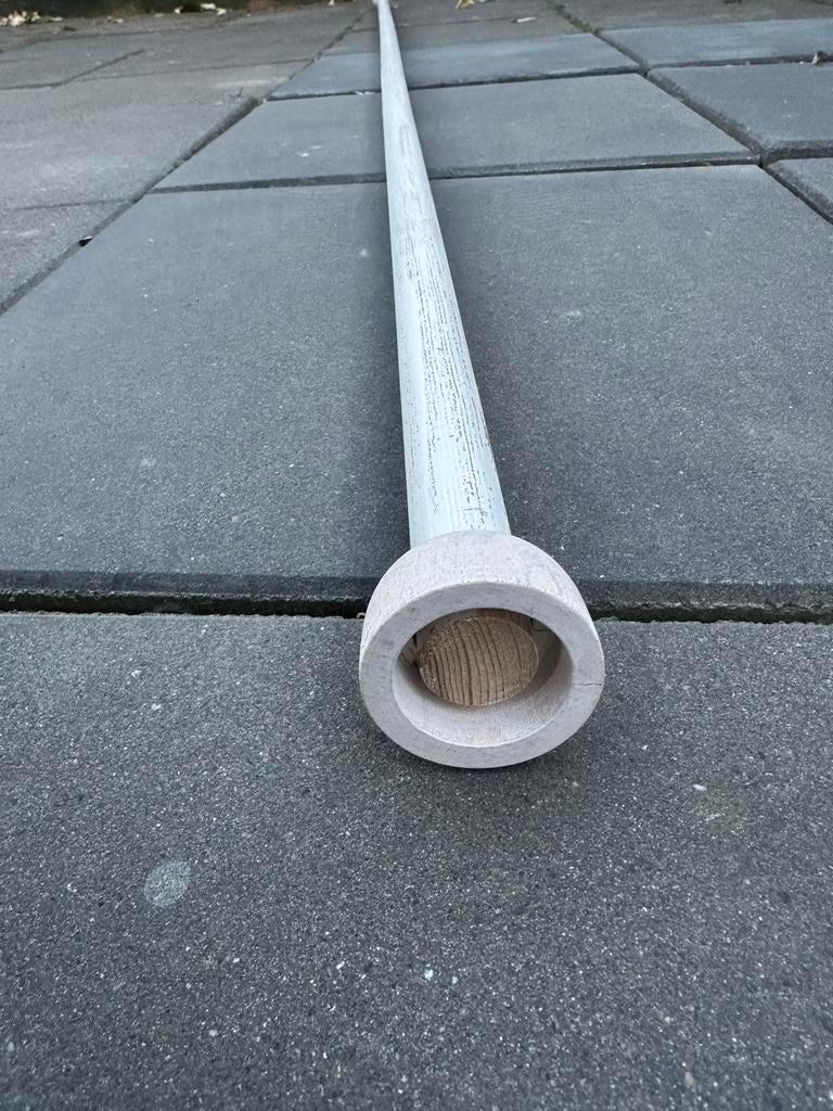 Gordijnroede wit 270 cm, Wit, Ophalen of Verzenden, Zo goed als nieuw, 200 cm of meer
