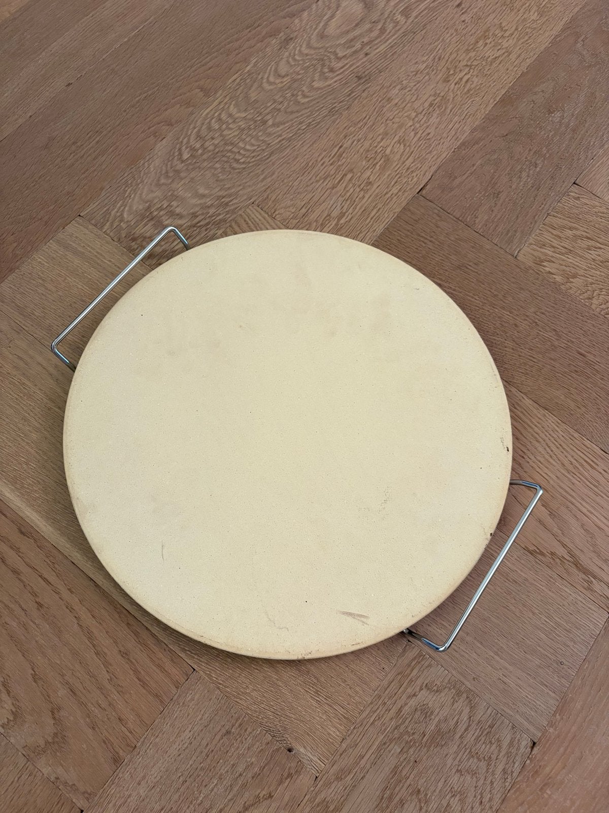 Pizzasteen 38cm voor BBQ - Gas, Houtskool, Kamado, Ophalen of Verzenden, Zo goed als nieuw