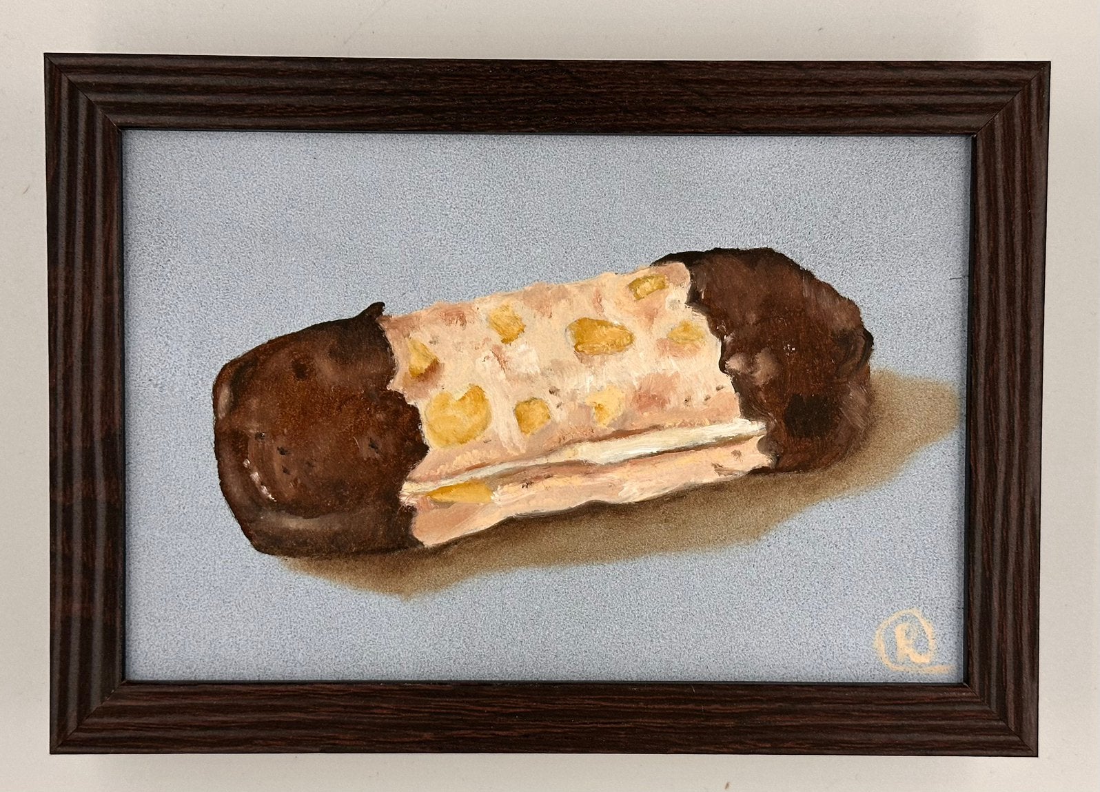 Bokkenpootje, koekje schilderij, Gesigneerd, Stilleven, Ophalen of Verzenden, Olieverf