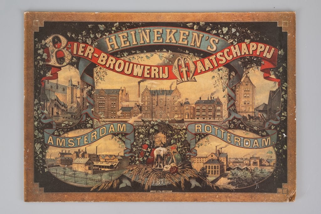 Oude Heineken`s kartonnen plaat, Ophalen of Verzenden, Gebruikt, Reclamebord, Plaat of Schild, Heineken