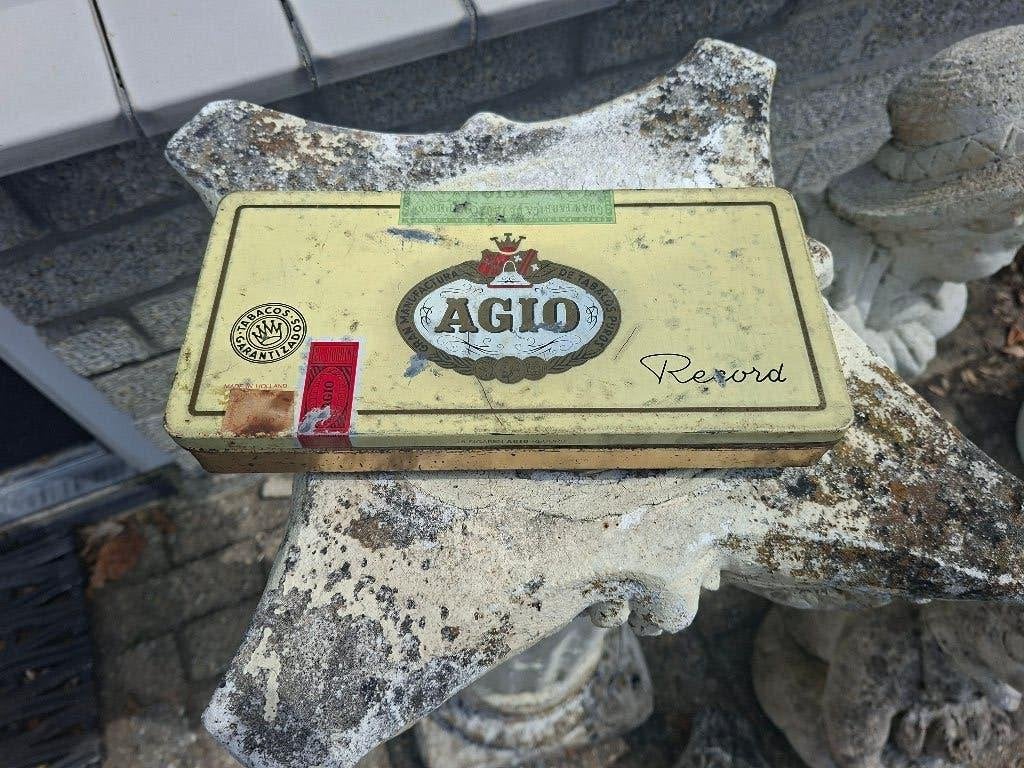oud blik van sigaren merk agio, Ophalen of Verzenden, Gebruikt, Overige