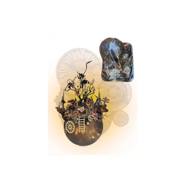 Kasteelbol Steampunk Met Licht Fantasyatelier Knutselpakket, Hobby en Vrije tijd, Knutselen, Fantasyatelier, Nieuw, Meerkleurig