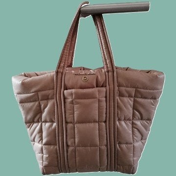 Damestas Michael Kors Shopper Model Stirling, origineel, Ophalen of Verzenden, Zo goed als nieuw, Beige, Shopper