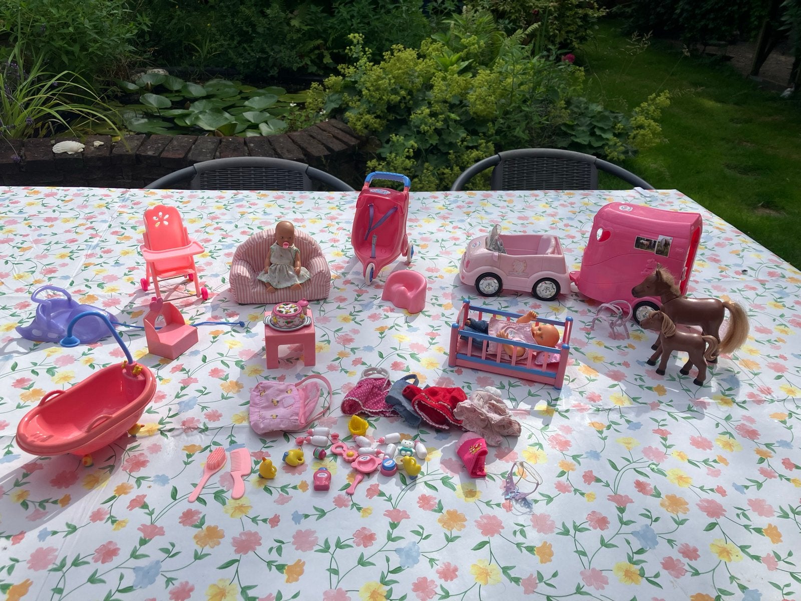 Grote set mini baby born en accessoires., Ophalen of Verzenden, Gebruikt, Overige typen