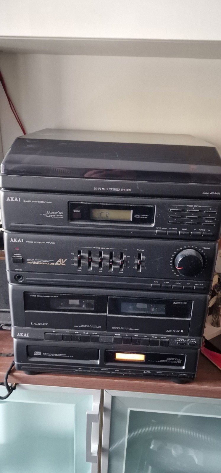 Akai Hi-Fi Stereo Systeem, Audio, Tv en Foto, Ophalen, Gebruikt, Cassettedeck, Losse componenten