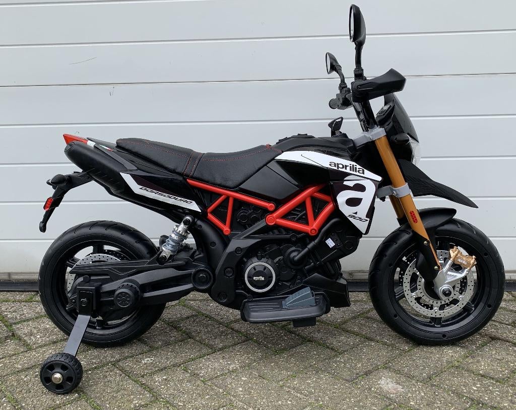 Kinder Motor Aprilia Dorsoduro 900 12v motor Leer / MP3 AUX!, Ophalen of Verzenden, Nieuw, Overige typen