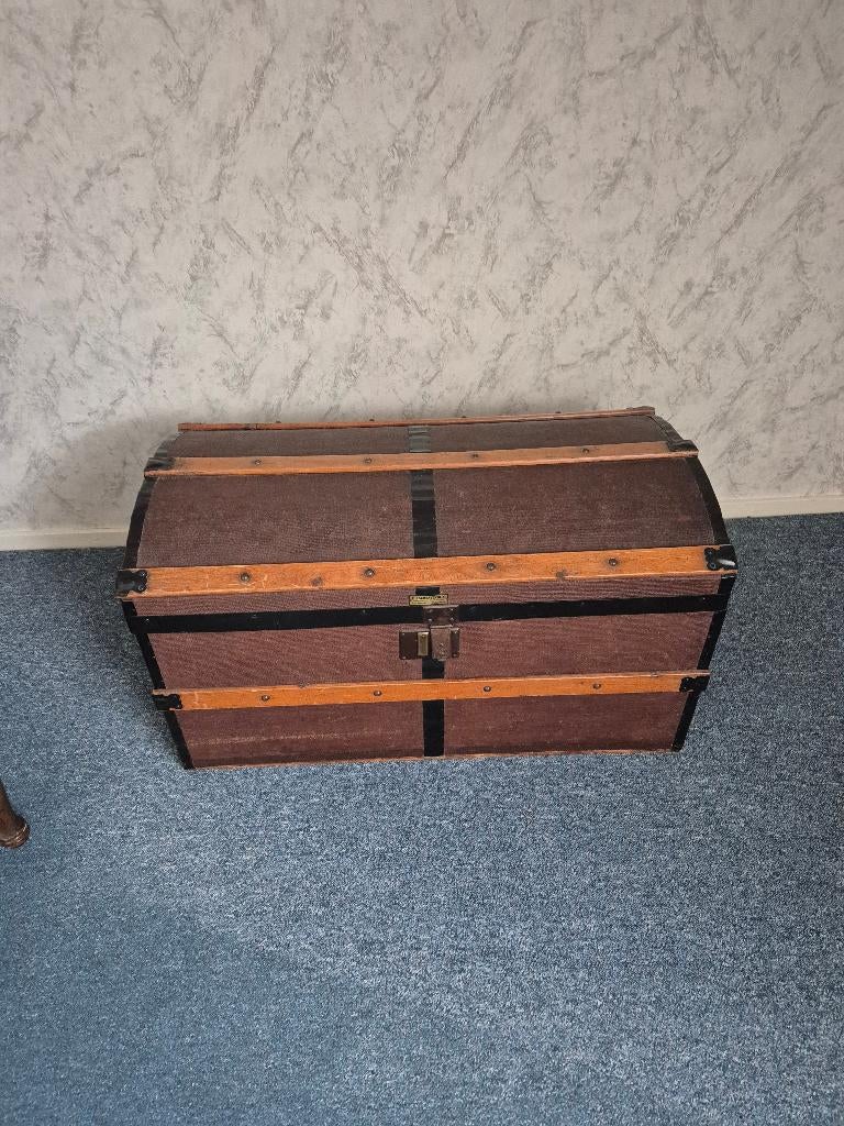 Dekken kist reiskist reis kist c.j. schravendijk, Ophalen, Minder dan 50 cm, Gebruikt, 50 tot 100 cm