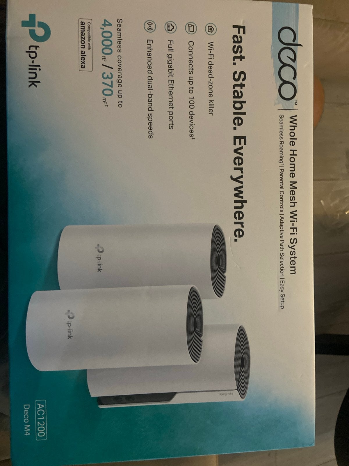 TP-Link Deco M4 AC1200 Whole Home Mesh Wi-Fi Systeem, Ophalen of Verzenden, Nieuw, Router