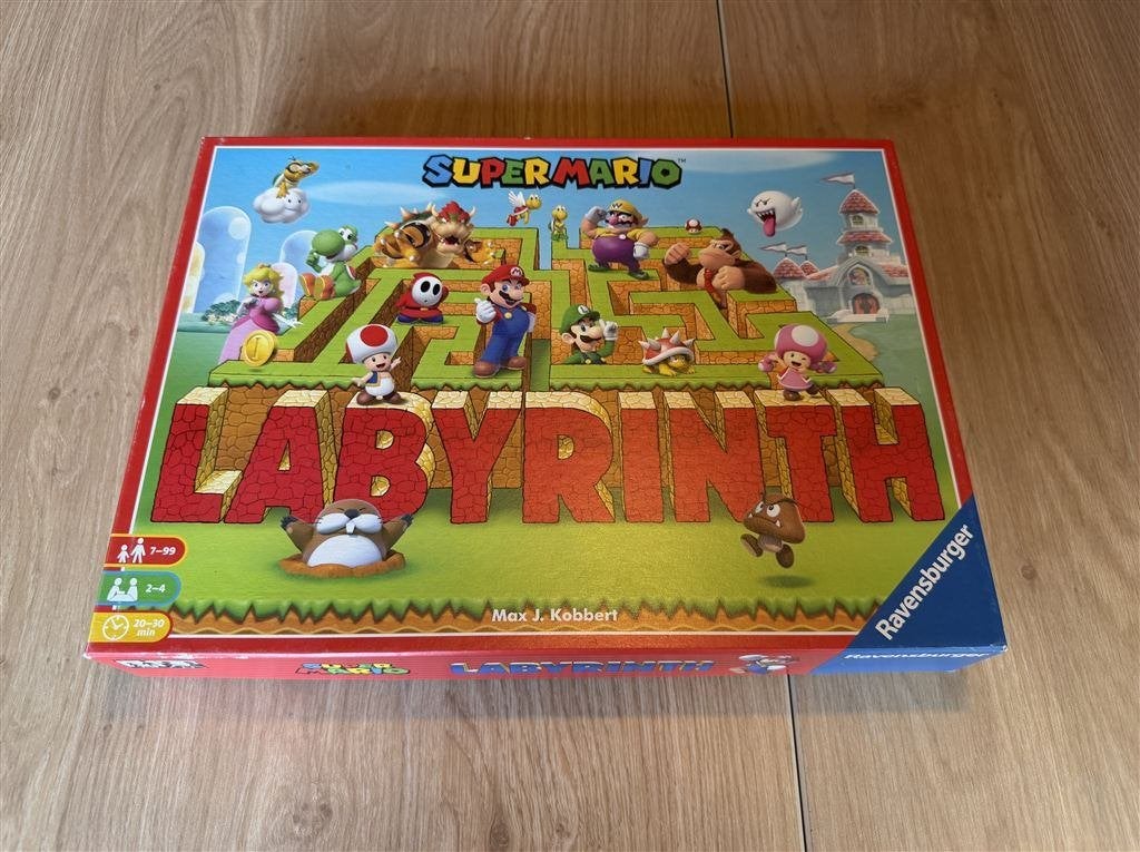 Doolhof - super mario labyrinth - S7267, Hobby en Vrije tijd, Gezelschapsspellen | Bordspellen, Ophalen of Verzenden, Zo goed als nieuw