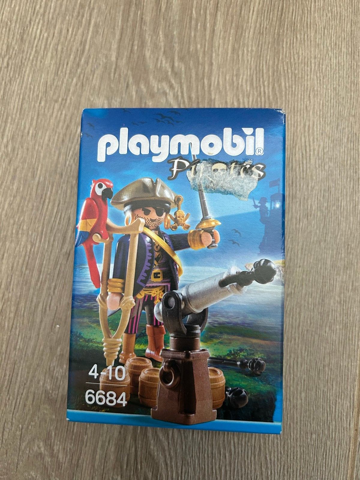 Playmobil Piraten Set 6684 met Piraat, Papegaai en Kanon, Pirates, Complete set, Ophalen of Verzenden, Zo goed als nieuw