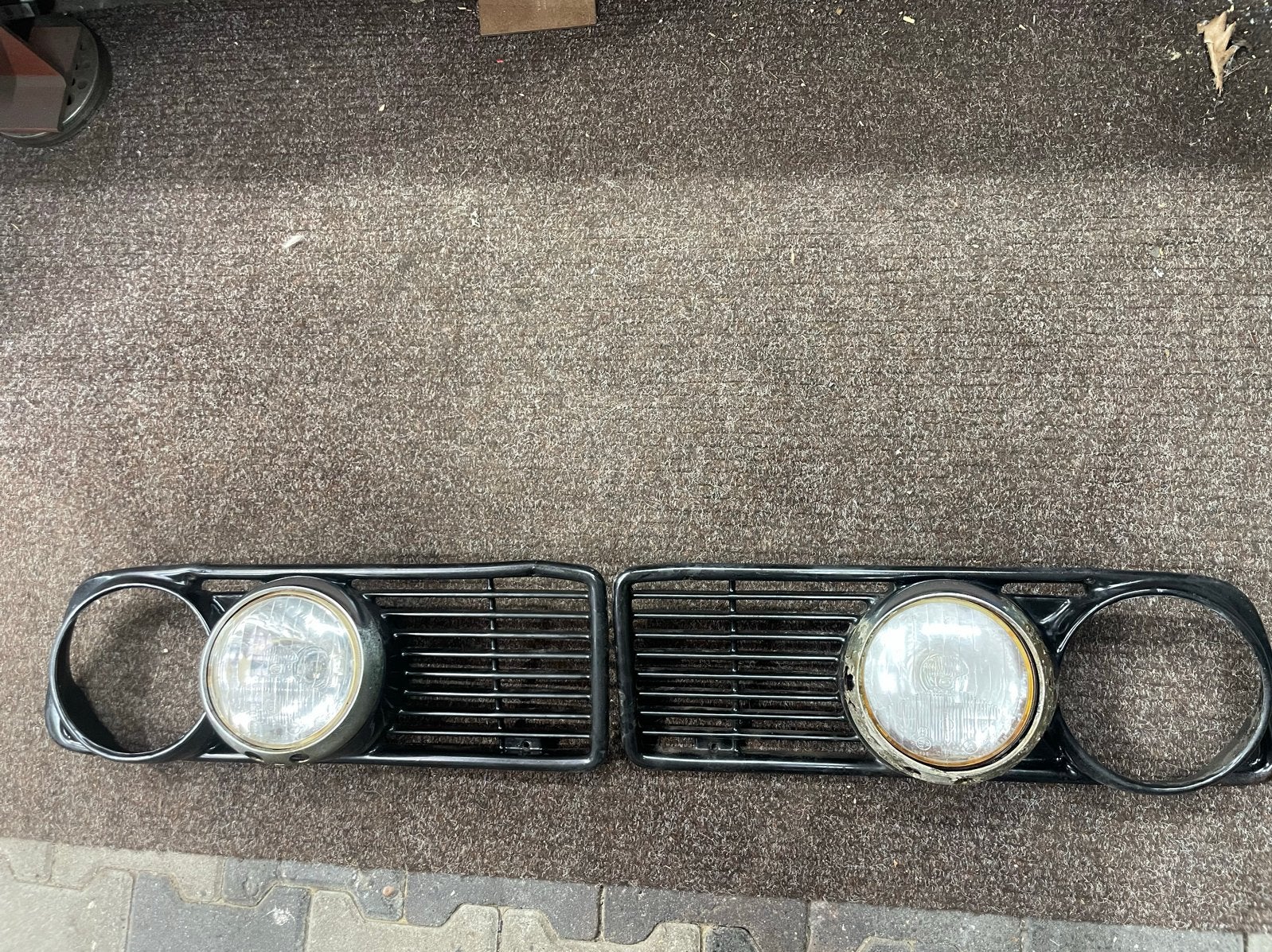 BMW E10 / 2002 Grille met dubbele lampen.Gebruikt, Verzenden, Gebruikt, BMW