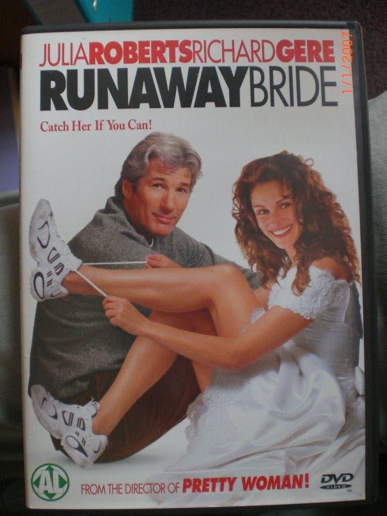 dvd Runaway Bride Julia Roberts Richard Gere Rita Wilson, Alle leeftijden, Ophalen of Verzenden, Zo goed als nieuw, Romantische komedie