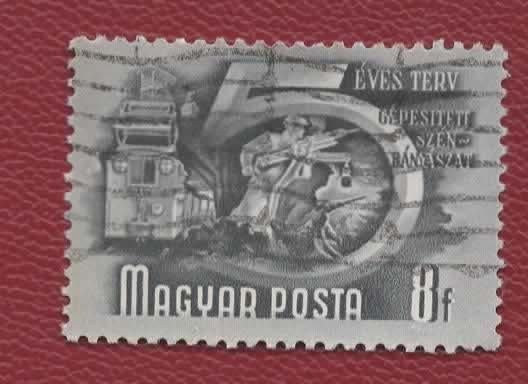 Treinen - Hongarije - 1069 (2) - grebr, Ophalen of Verzenden, Gestempeld, Treinen