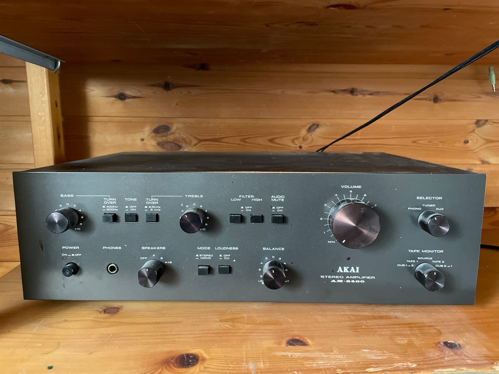 AKAI AM-2400 Stereo Versterker - Vintage Audio, Overige merken, Gebruikt, Ophalen of Verzenden, 60 tot 120 watt