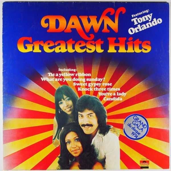 Dawn Featuring Tony Orlando  Greatest Hits  lp, LP, Gebruikt, Pop, Complilatie