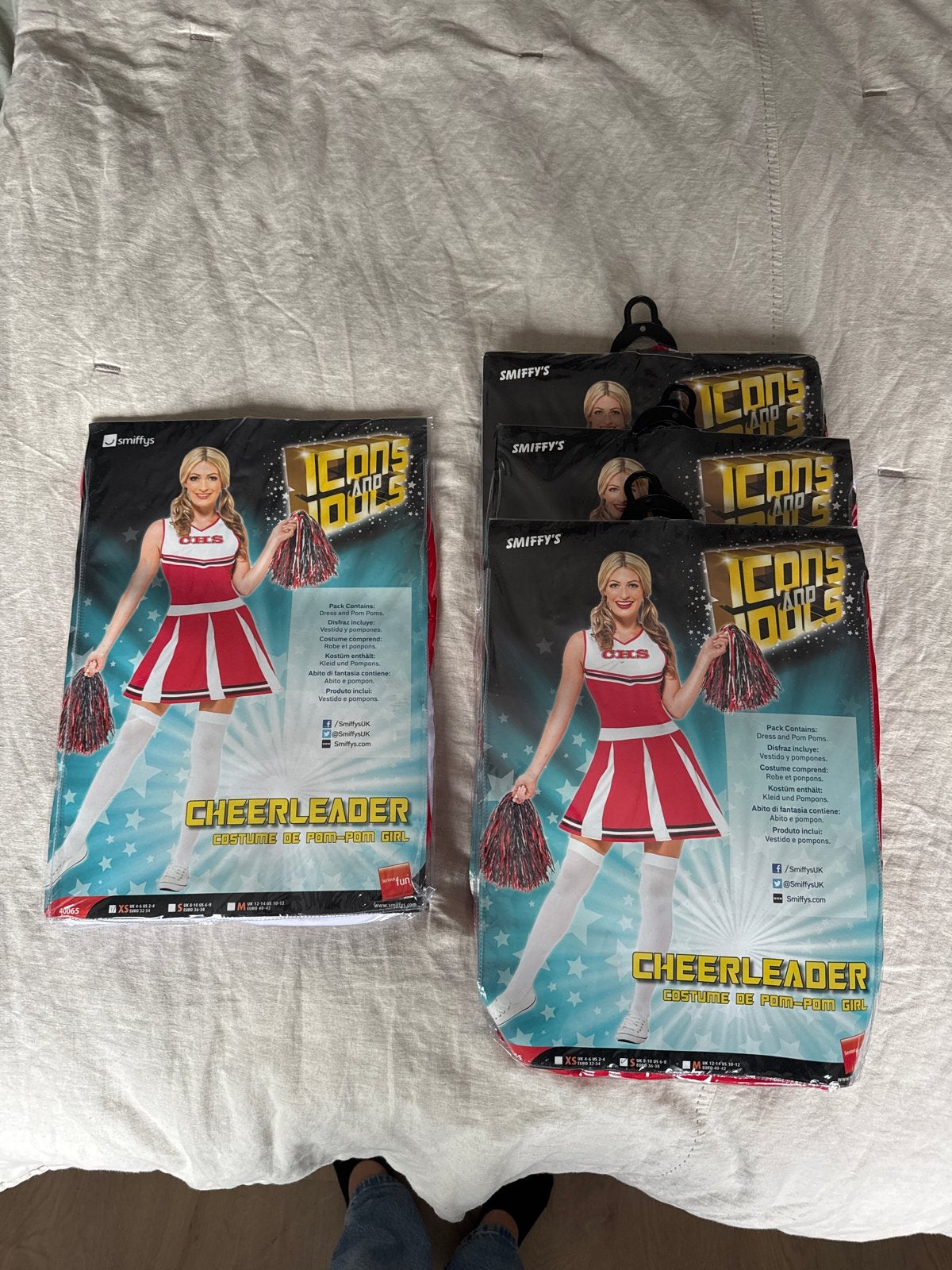 Cheerleader pakje - 1x XS, 3x S - Per stuk of in één koop, Kinderen en Baby's, Ophalen of Verzenden, Nieuw, 170 of groter, Meisje