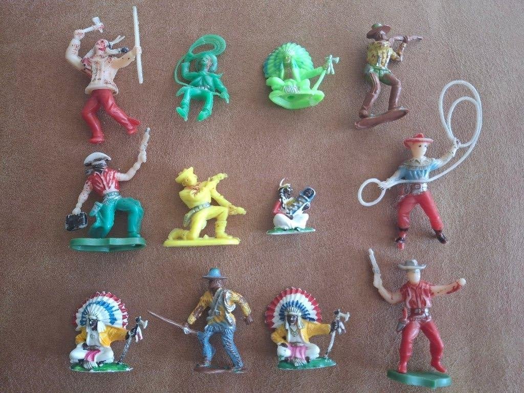 Bonte verzameling 60's & 70's Cowboys, Indianen, Paarden, Ophalen of Verzenden, Gebruikt