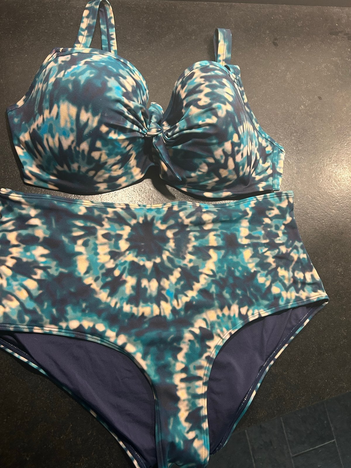 Marlies Dekkers Bikini Set - Blauw Tie-Dye, Ophalen of Verzenden, Zo goed als nieuw, Blauw, Bikini