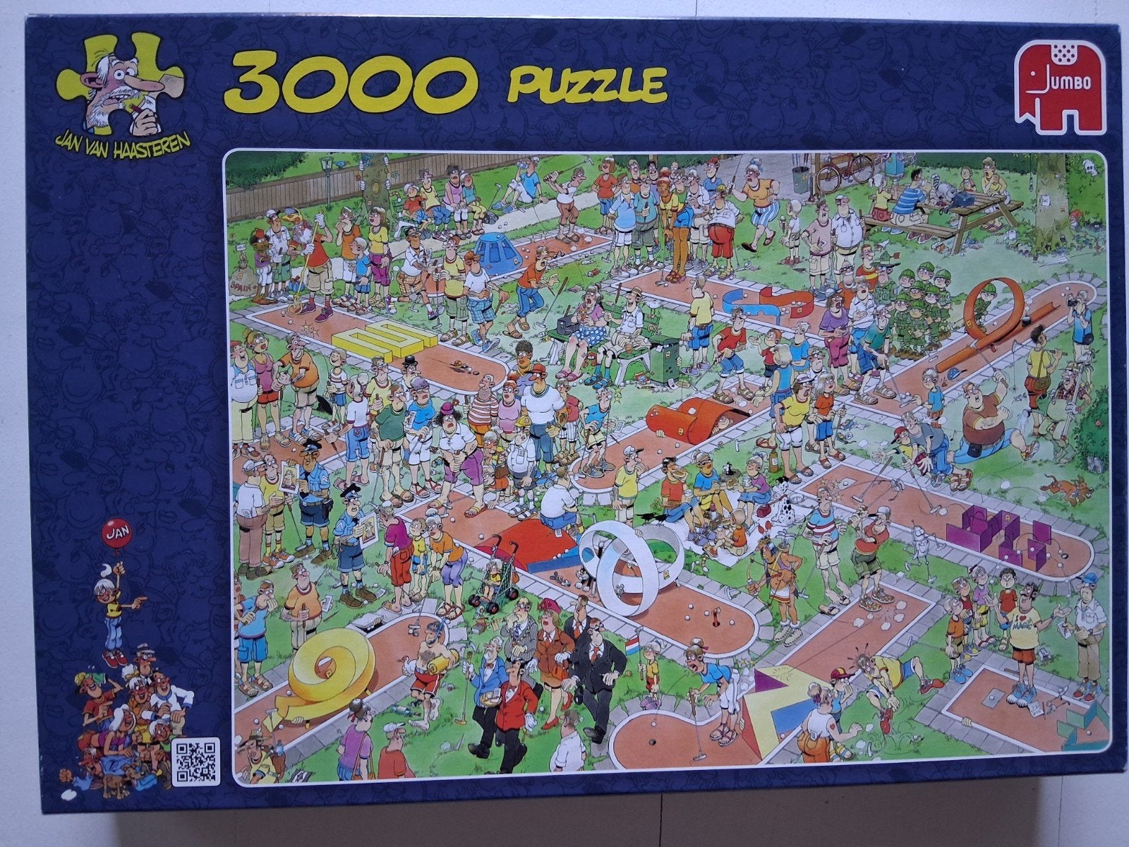 Jan van Haasteren,  crazy golf, 3000 stukjes, Ophalen of Verzenden, Meer dan 1500 stukjes, Gebruikt