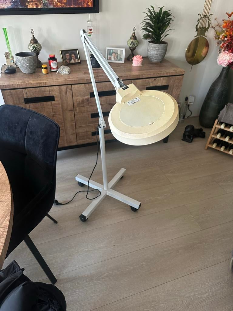 Verstelbare Loeplamp op Wielen - Ideaal voor Hobby & Werk, Ophalen of Verzenden, Gebruikt, Loeplamp
