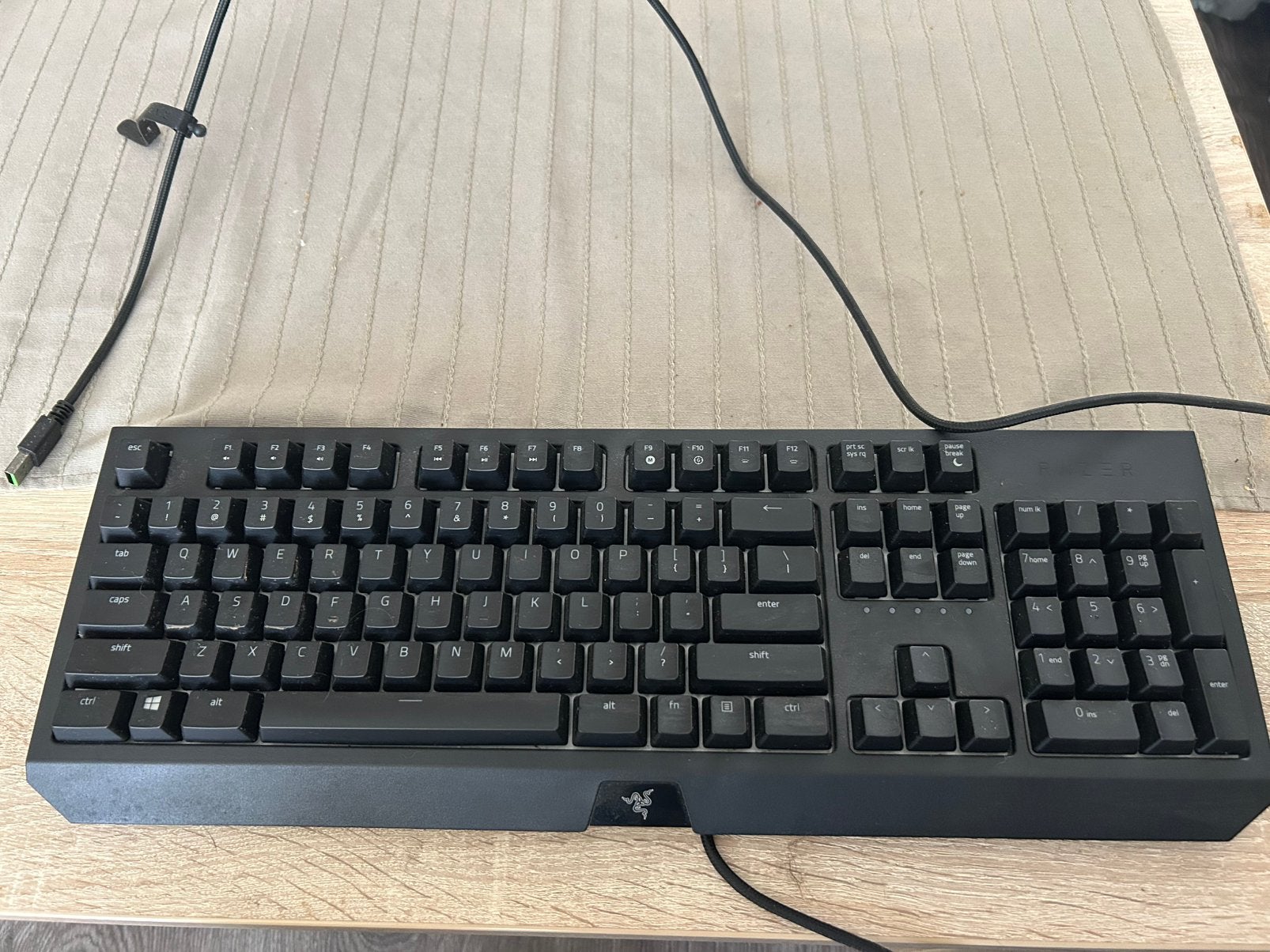 Razer BlackWidow mechanisch gamingtoetsenbord, Computers en Software, Ophalen, Zo goed als nieuw